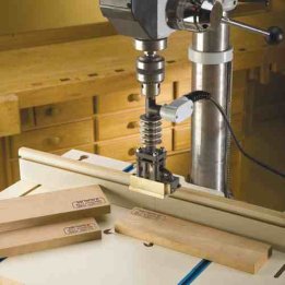 woodworking branding iron drill press